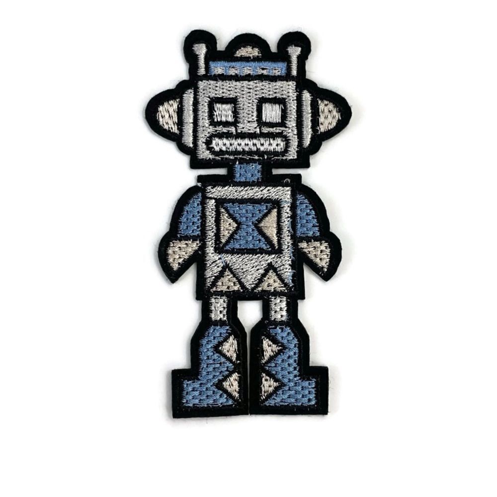 Robot Embroidered Patch